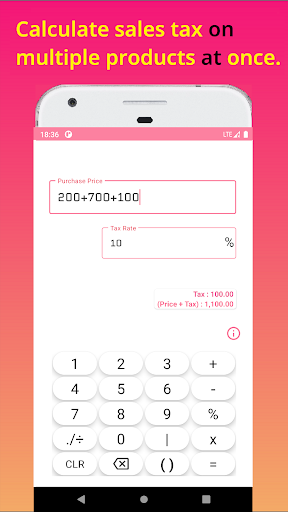 Sales Tax Calculator - Easy Screen 2