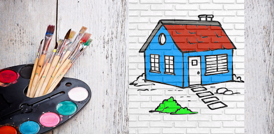 coloring dream house design