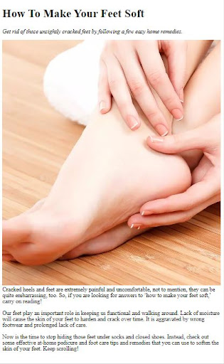 Android application How To Make Your Feet Soft screenshort