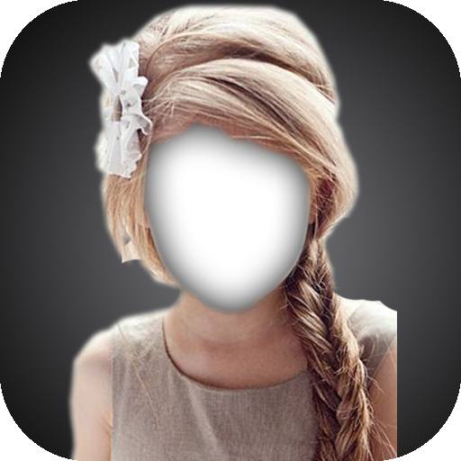 Teen Girl Kid Hairstyle Frame  Icon