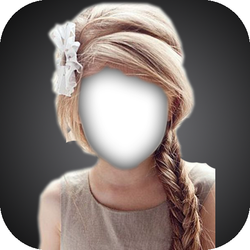 Teen Girl Kid Hairstyle Frame logo