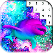 Magic Glitch Color By Number: VaporWave Pixel Art