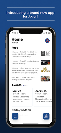 Android application Akron School District screenshort