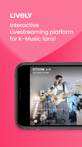 Android application Lively - Leading K-Music Live screenshort