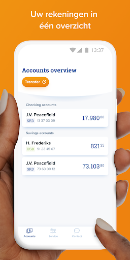 Hakrinbank Mobile Banking Screen 2
