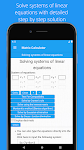 screenshot of Matrix Calculator | solution
