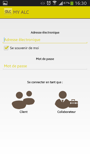 Android application MY ALC screenshort