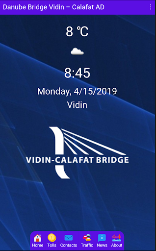 Android application Danube Bridge Vidin - Calafat screenshort