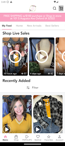 Screenshot of Mindy's Backroad Boutique