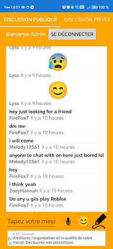 Aperçu de l'application