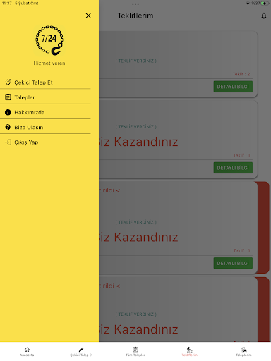 Çekici 7/24 ve Nakliyat Screen 2