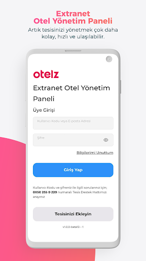Android application Extranet - Otelz.com screenshort