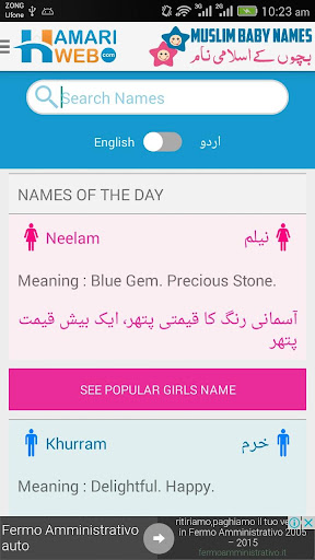 Muslim Baby Names & Meanings Islamic Boys & Girls  APK screenshots 2