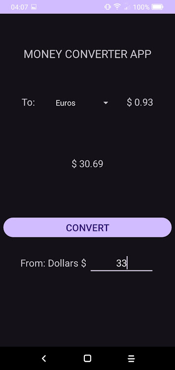 Money Converter App - 3.33 - (Android)