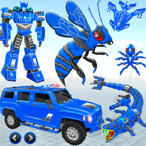 Flying Bee Robot Car Transform  Icon