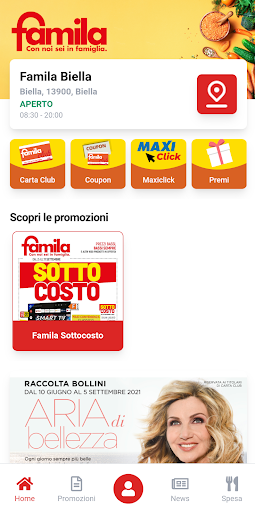 Android application Famila Nord screenshort