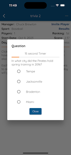 BrewSports Screen 2