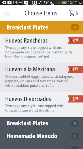 Tex Mex Joes Screen 3