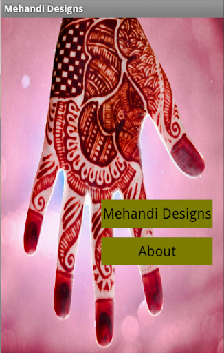 Android application Mehandi Designs screenshort