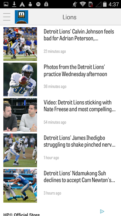 MLive.com: Detroit Lions News - 4.4.3 - (Android)