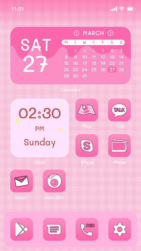 Android application Wow Bear Theme - Icon Pack screenshort