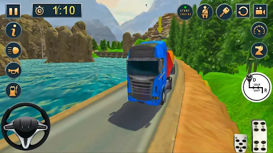 Euro Tanker Oil Truck Game 3D
