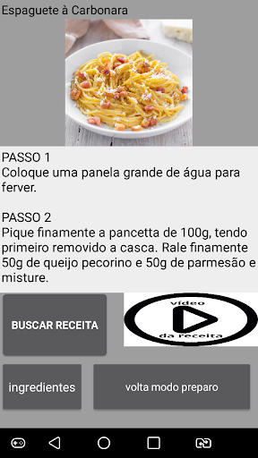 Android application Receita fácil e gourmet screenshort