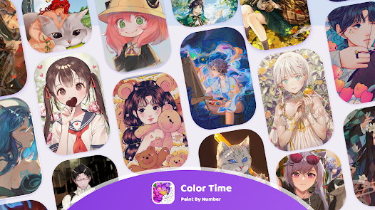 Anime e mangá cores por número – Apps no Google Play