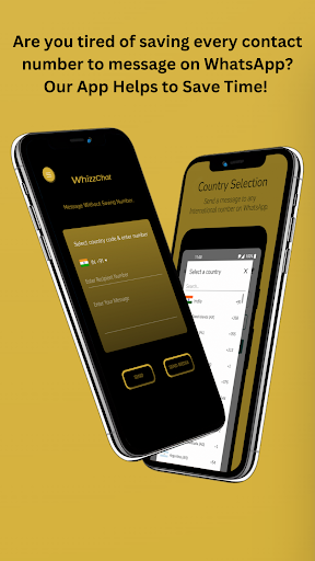 WhizzChat - No Contact Saving Screen 2