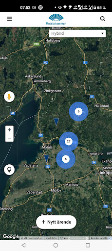 Android application Fel- & synpunktsanmälan Motala screenshort