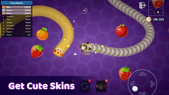 Worms Merge: jogo idle&io zone