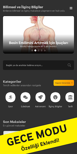 Bilimsel Bilgiler Screen 2