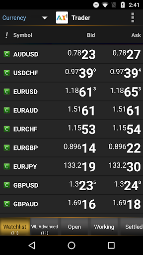 AX1Trader Screen 2