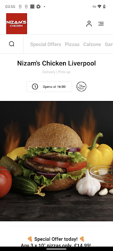 Android application Nizam’s Chicken Liverpool screenshort