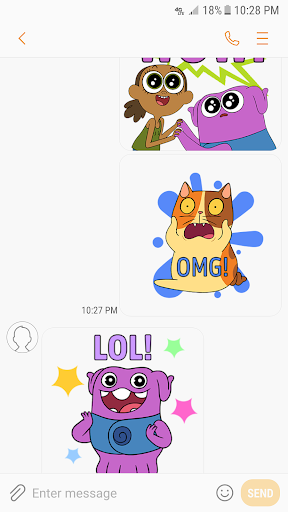 DWA Home Tip & Oh Stickers Screen 2