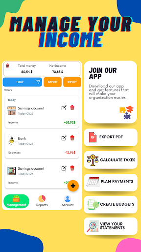 BeneTrack - Income Manager Screenshot