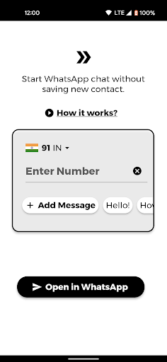 Android application Direct Message for WhatsApp screenshort