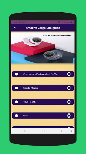 Amazfit Verge Lite guide Screen 2