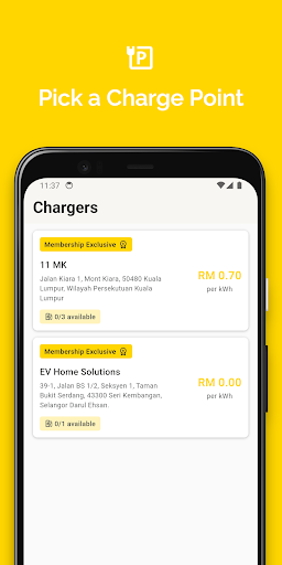 EVHOME - EV Charger App Screen 2