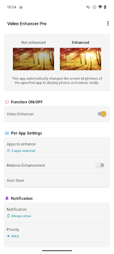 Screenshot of Video Enhancer Pro