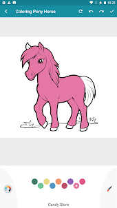Rainbow Pony Coloring Pages