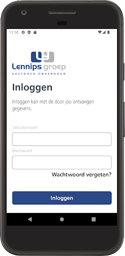 Android application Lennips Groep screenshort