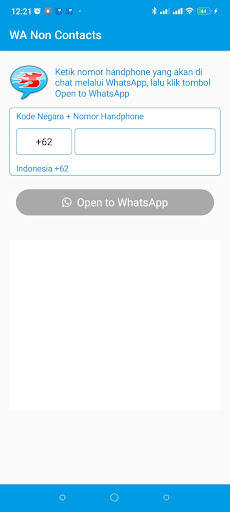Android application WA Non Contacts screenshort