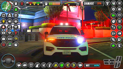 警察ジープ駐車ゲーム3Dのおすすめ画像4