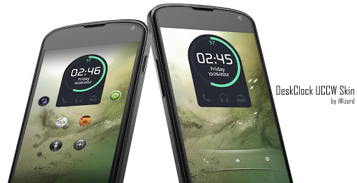 Android application DeskClock UCCW Skin screenshort