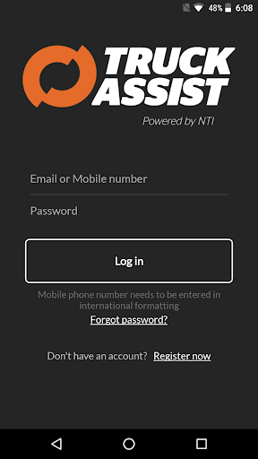 Android application Truck Assist screenshort