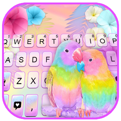 Parrot Love Keyboard Backgroun logo
