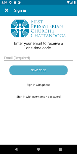 Android application First Presbyterian Chattanooga screenshort