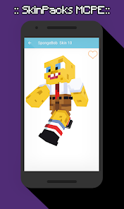 Captura de Pantalla 11 SkinPacks Sponge for Minecraft android