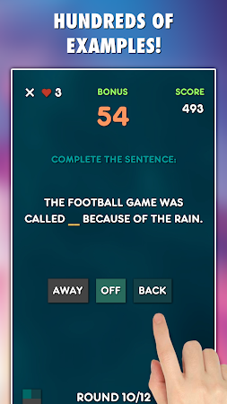 Game screenshot Phrasal Verbs Grammar Test hack